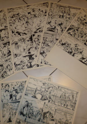 Buffallo Bill Grossband Nr. 510  Originalzeichnungen komplett - 27 Innenseiten von Hansrudi Wäscher